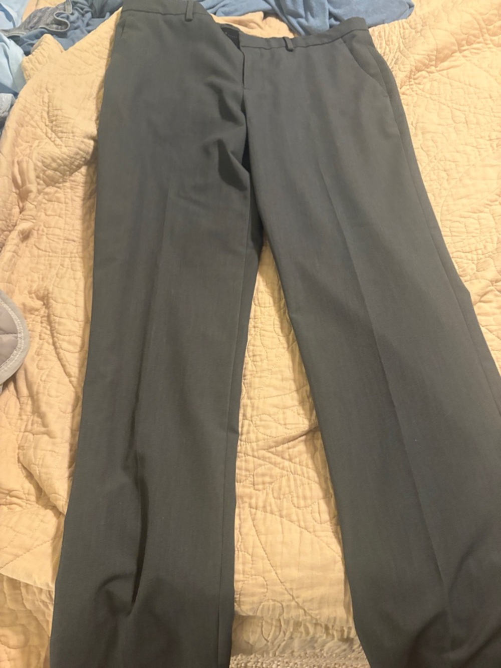Perry Ellis Men's Dark Gray Dress Slacks